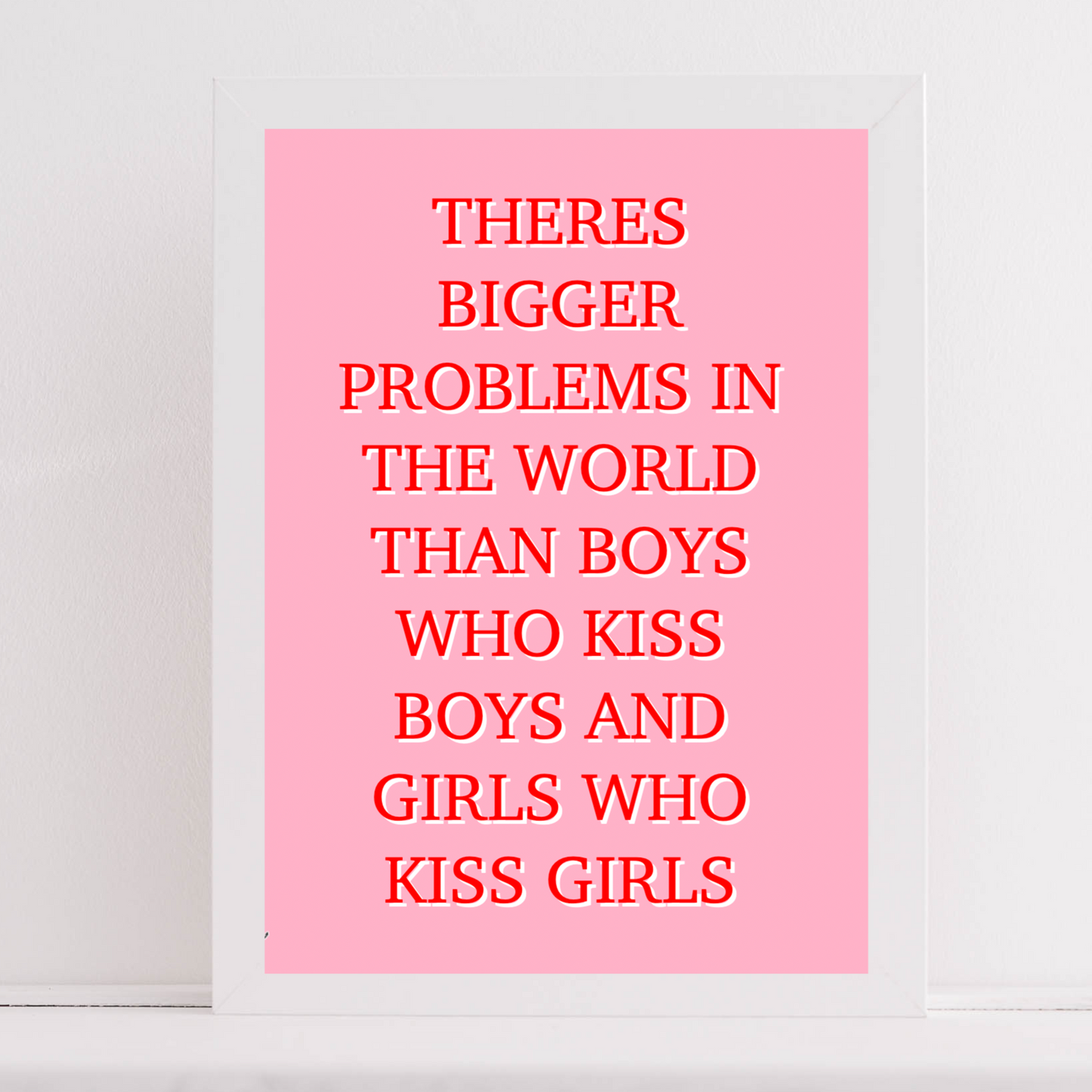 Girls Kiss Girls LGBTQ+ Print