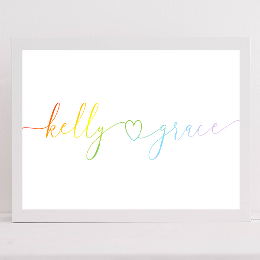 LGBTQ+ Couples Name Print