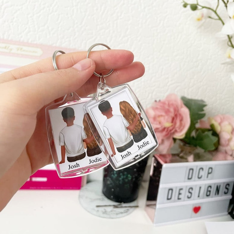 Personalised Family | Friends Keyring | Keychain