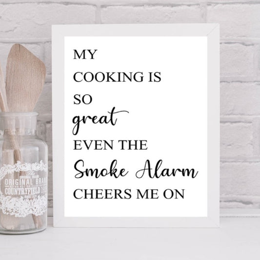 My Cooking | Funny Kitchen Quote Print