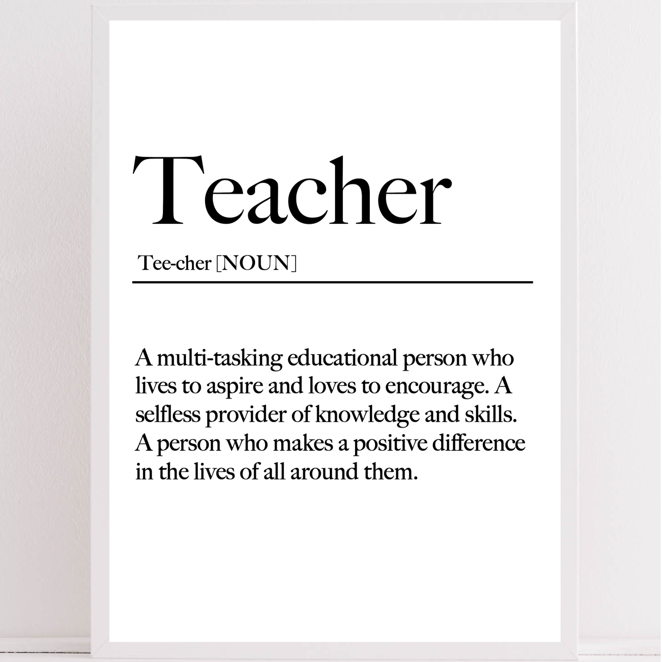 Teacher Definition Print – DCPDESIGNS