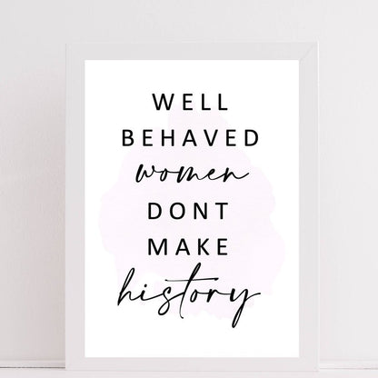 Women History| Motivational Print