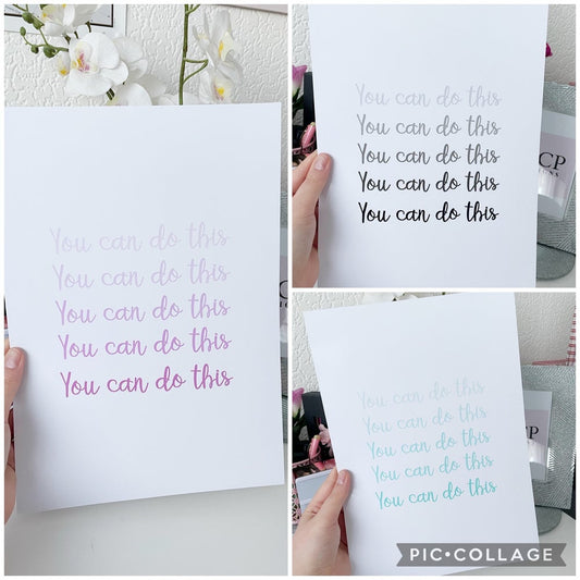 You Can Do This | Positive Quote Print